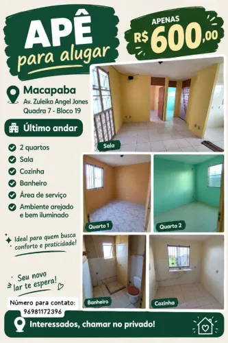Alugo apartamento no Macapaba
