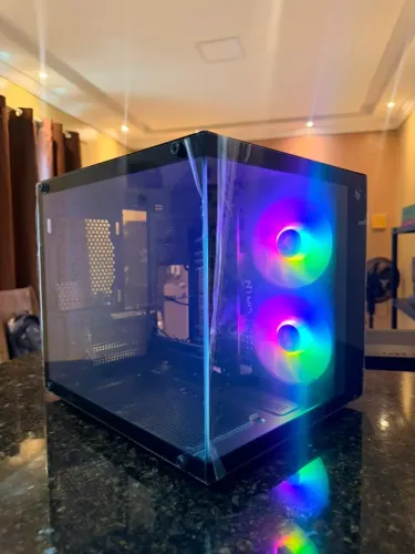 Gabinete Gamer Aquário Atom X 02 Fans