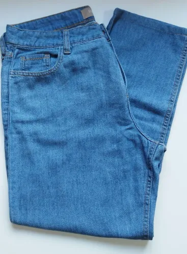 Calça Rabusch Tam 44 jeans leve, sem Lycra, Tam 44.