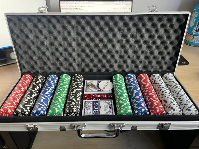 Maleta Poker 500 Fichas