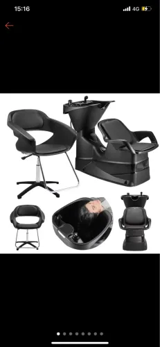 Lavatório + cadeira para salão de beleza NOVO