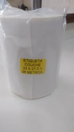 Etiqueta Couché 33x21x3 (36 metros) 3 colunas