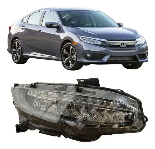 Farol Honda Civic G10 Turbo Full Led Original 2018 26051605 Direito/passageiro Direito