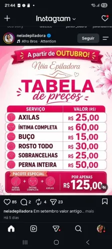 Depilacao com cera