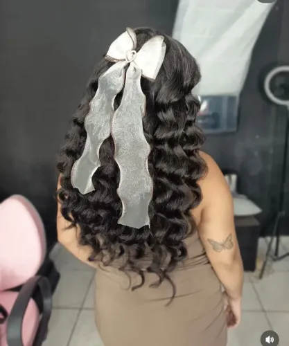 Cabelo humano brasileiro 85g
