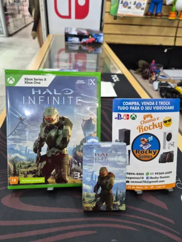 Halo Infinite com baralho seminovo Xbox One e Series
