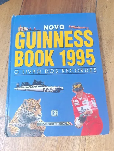 GUINNESS BOOK 1995 O LIVRO DOS RECORDES. RARIDADE CAPA AYRTON SENNA 