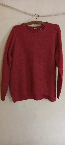 Blusa Suéter De Tricô Feminino Rosa Escuro - Tamanho G