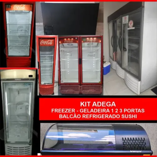 Adega Freezer e Geladeiras Expositoras Equipamentos - (usado) Estudo Troca