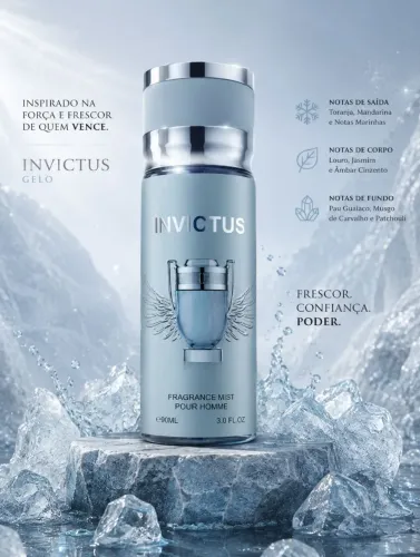 Body splash marcante Invictus alta fixação 90ml 