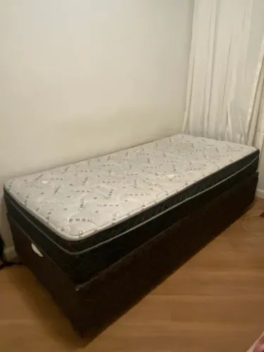 CAMA BAÚ COM COLCHÃO 