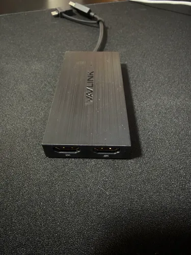 Adaptador Wavlink USB-C/USB 3.0 com 2 saídas HDMI ? liga 2 monitores no notebook/MacBook