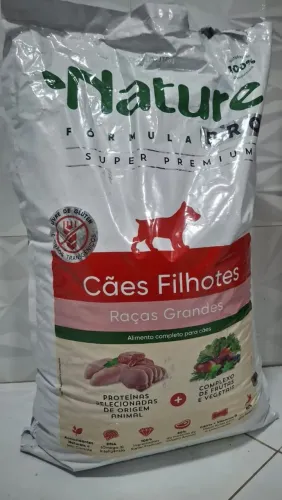 Ração Nature Fórmula PRO Super Premium Filhotes Raças Grandes 15kg