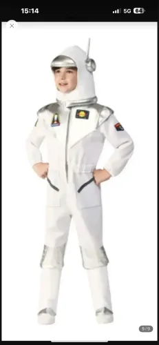 Fantasia de Astronauta Nasa Menino Infantil