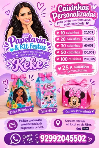 Caixinhas personalizadas
