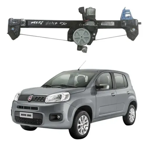Máquina Vidro Dianteira Esquerda Fiat Uno 2010 A 2016