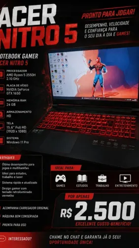 Nitro 5 gtx 1650 ryzer 5
