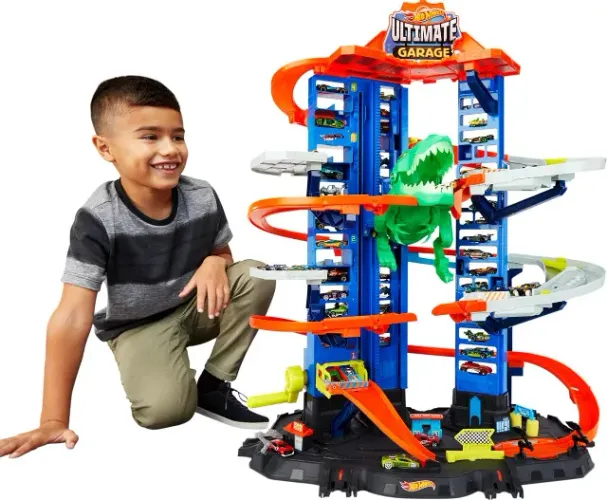 Hot Wheels Mega Garagem do T-Rex Ultimate Garage 90cm Pista Mattel GJL14 Novo Lacrado
