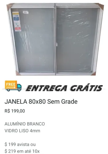 Janelas de alumínio branco ( vários tamanhos )