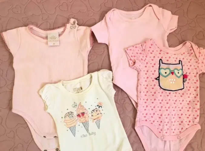Lote bebê menina 0-3 meses (TAM P) 