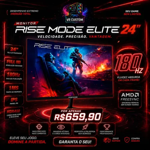 Monitor 24 polegadas 180HZ LACRADO!!!