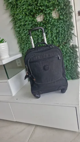 Mala kipling ORIGINAL 4 rodinhas PRETA