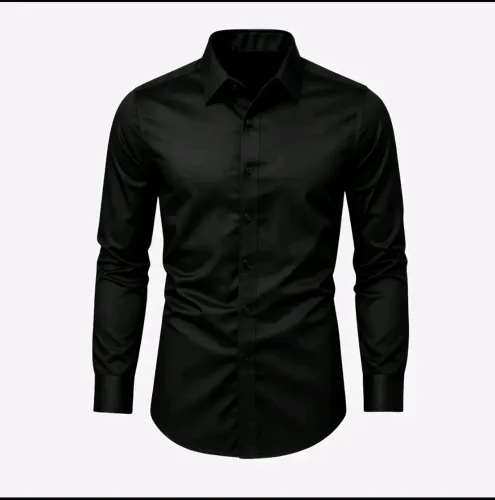 Camisa Social Masculina Manga Longa Slim Fit Casual