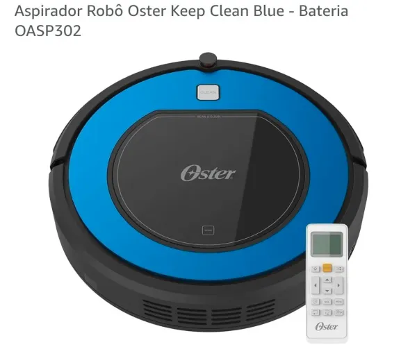 Aspirador Robô Oster Keep Clean Blue - Bateria OASP302