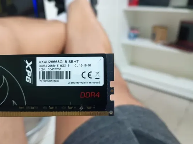 somente venda memoria ddr4 gamer xpg ddr4 2666 cl 16 com dissipador