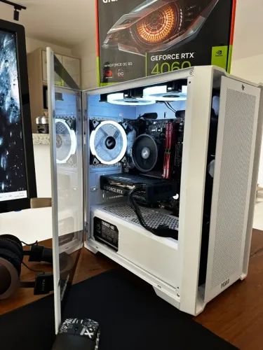 PC Gamer Completo Ryzen 7 5700G + RTX 4060 8GB + Monitor Acer 144Hz