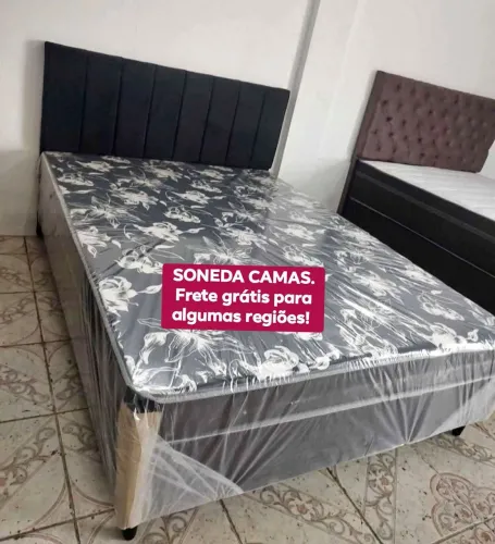 Cama Box Conjugada Casal ela possui um colchão com somente 7cm apenas 290,00