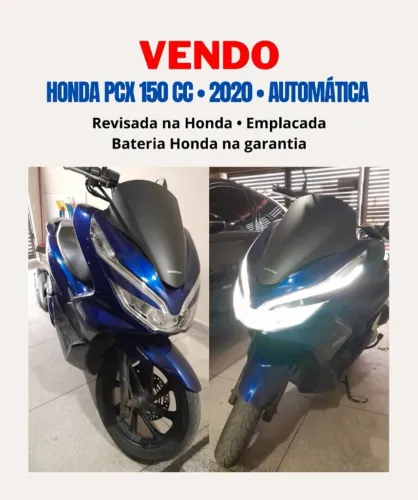 Honda PCX 2020 - 19 mil km - Bateria na GARANTIA + Chave Reserva"