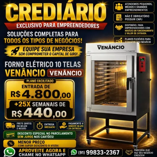 Forno 10 Telas Elétrico Venâncio Novo - Entrega Imediata