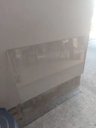 Tampa de vidro de mesa quadrada