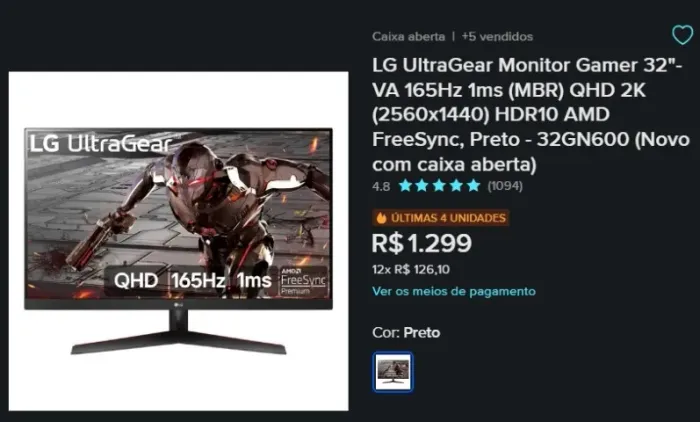 Monitor LG 32p