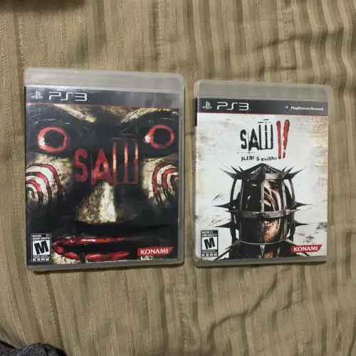 Jogos saw I 1 e II 2 jogos mortais ps3 completos PlayStation 3 play raros gamer