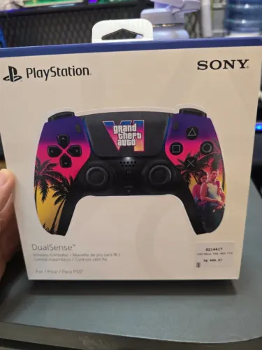 CONTROLE PS5 SEM FIO DUALSENSE GTA 6 CUSTOMIZADO