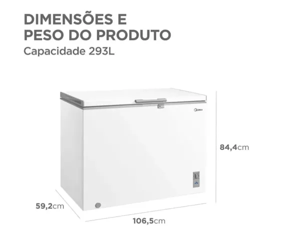 Freezer horizontal Midea