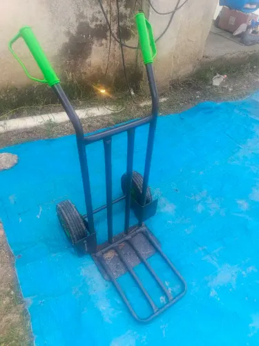 Carrinho De Carga De Aço C/ Pneu Borracha Até 200kg 100x49cm