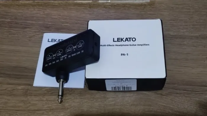 Mini Amplificador de Fone de Ouvido para Guitarra LEKATO PA-1