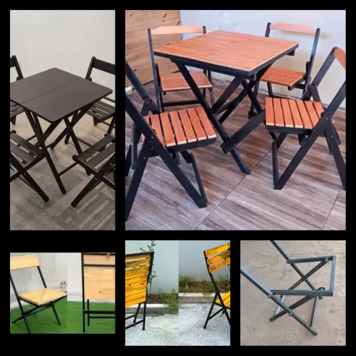 Mesa dobravel de metal