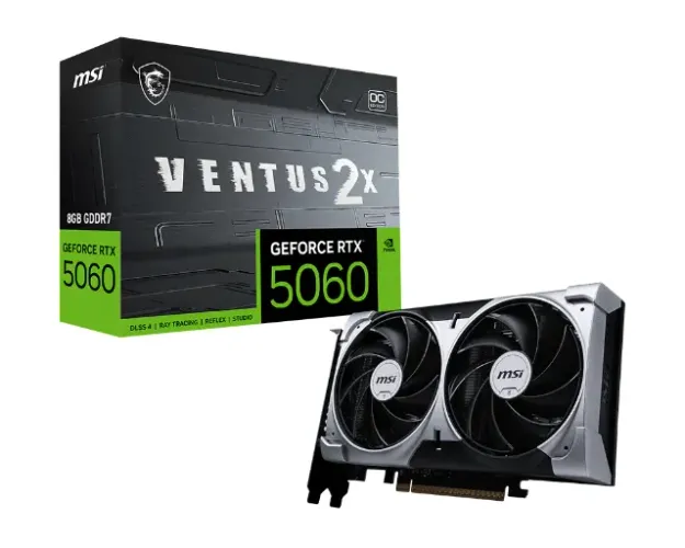 Placa De Vídeo Msi Geforce Rtx 5060 8gb Ventus 2x Oc Edition