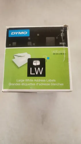 Etiquetas Adesivas Térmicas. DYMO 3,6cm x 8,9cm. Na caixa lacrado