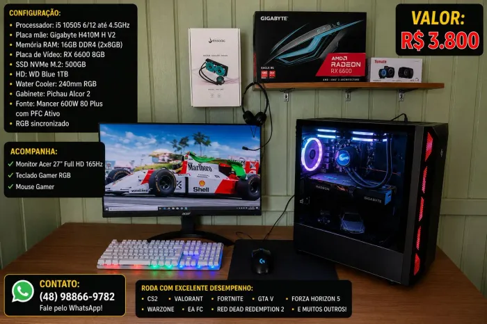 Pc gamer completo!