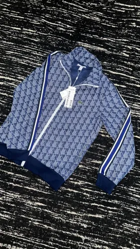 Moletom lacoste monograma azul 
