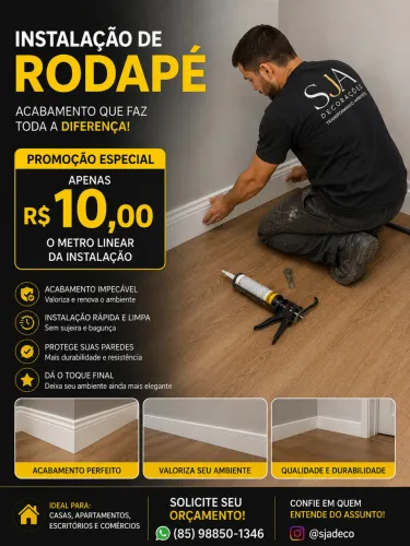 Instalação de Rodapé