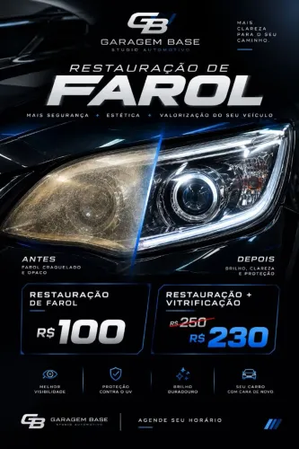 CLAREAMENTO E RESTAURAÇÃO DE FAROL.