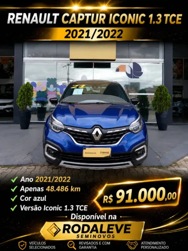 Renault Captur Iconic 1.3 TB 16V Flex 5P AUT 2022