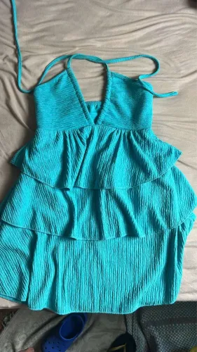 Vestido verde água / azul