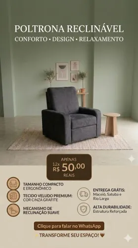 Poltrona do papai reclinável